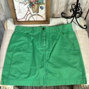 Nautica Grass Green Cargo Skirt - Size 14